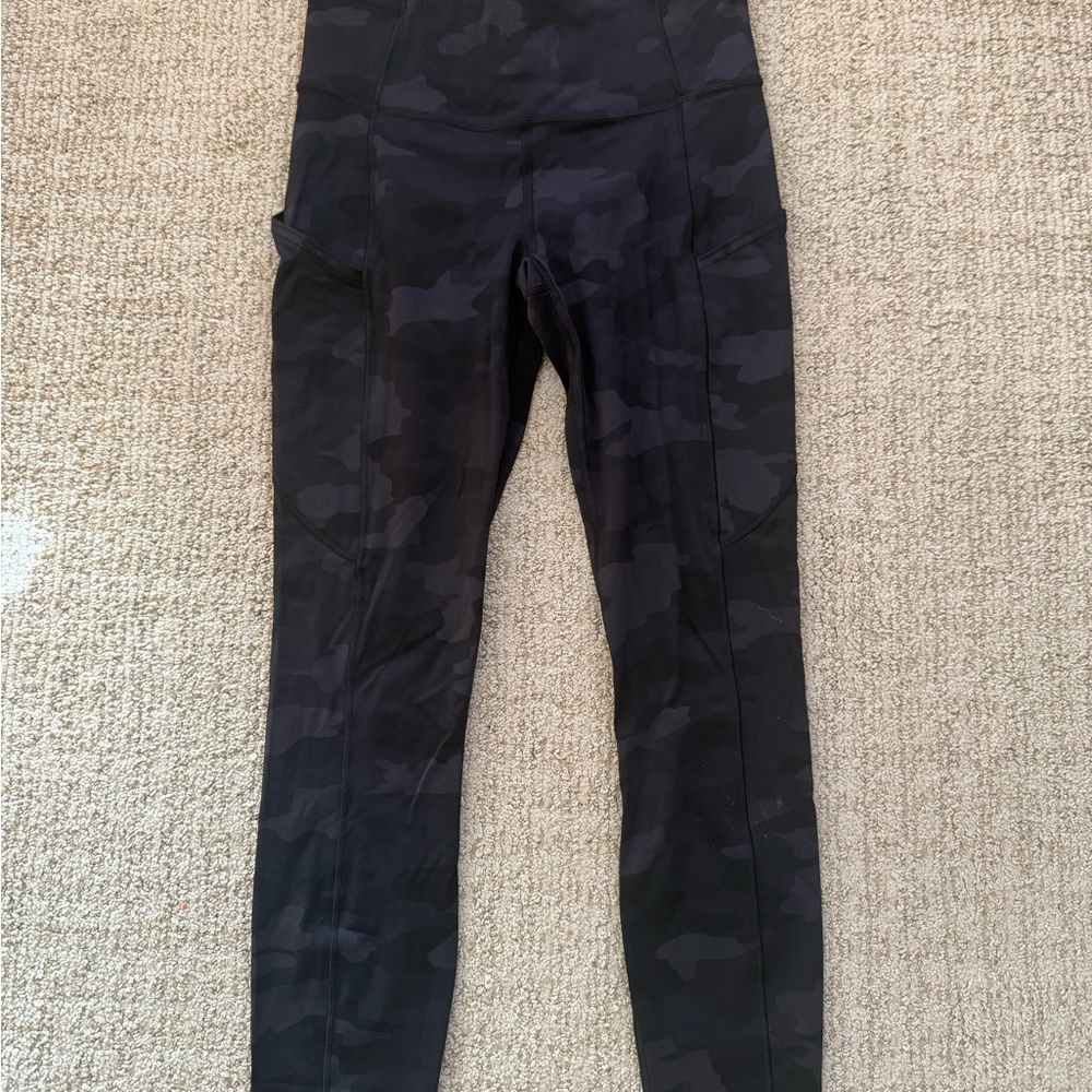 Lululemon fast & free camo leggings, 25 inch